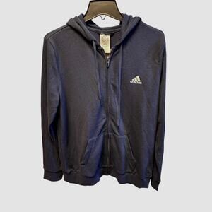Adidas Zip Hoodie Navy Size L NWT